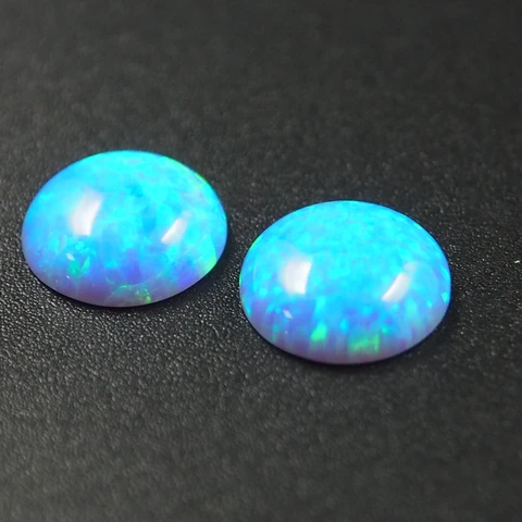 Contas de Pedra Cabochão para a Tomada de Anel Azul Opala Cabochão Pedra 6mm