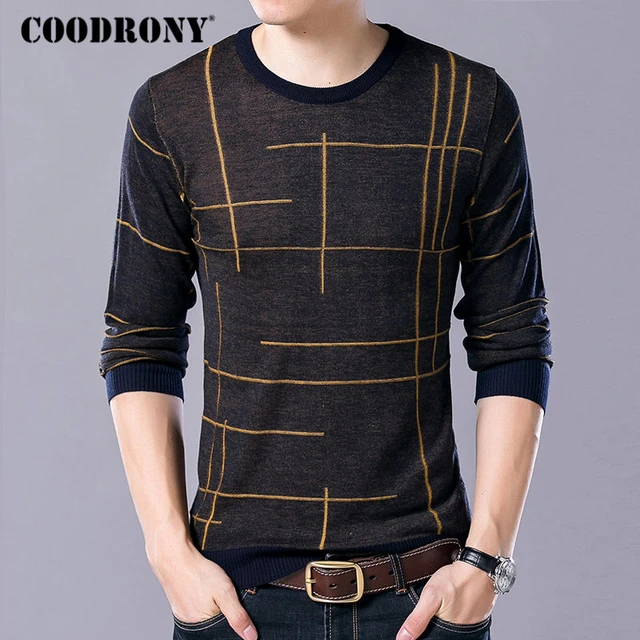 Coodrony Sweater Lana Cashmere  Coodrony Cashmere Sweater Hombres-Invierno  Grueso Cálido-Aliexpress