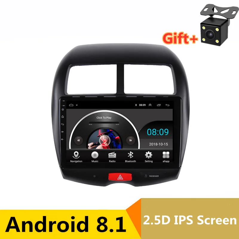 

10.1" 2.5D IPS Android 8.1 Car DVD Video Player GPS for Mitsubishi ASX 2010 2012-2014-2016 audio car radio stereo navigation