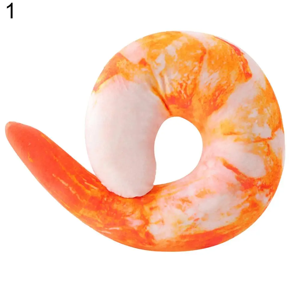 

Shrimp Meat Bread Eggplant Chilli U Shaped Travel Neck Pillow Cushion Home Decor