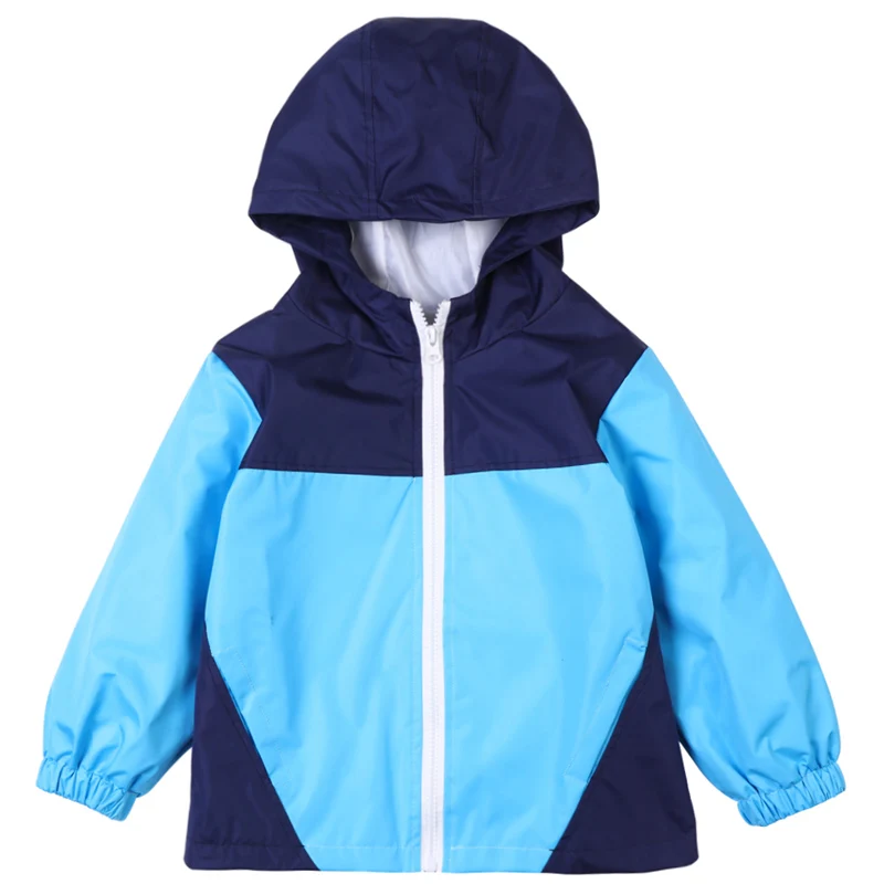 KEAIYOUHUO/куртки для мальчиков; ветровка с капюшоном; Новинка года; сезон весна-осень; плащ; пальто для мальчиков; куртки для детей; одежда - Цвет: Синий