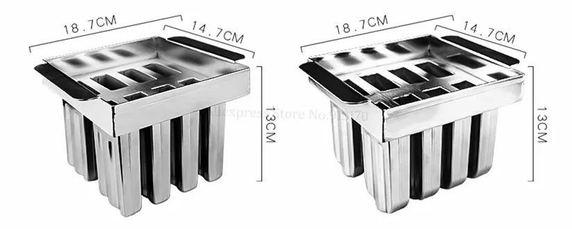 Форма для мороженого, форма для мороженого, форма для мороженого «сделай сам», 304 нержавеющая сталь с держателем для палочек, 8 шт./партия