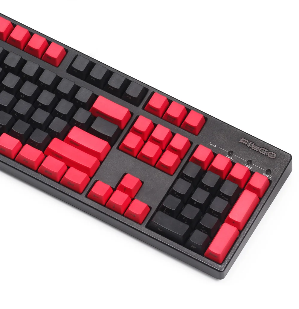 Боковая печатная pbt keycaps черный и красный oem профиль для mx wried Механическая игровая клавиатура