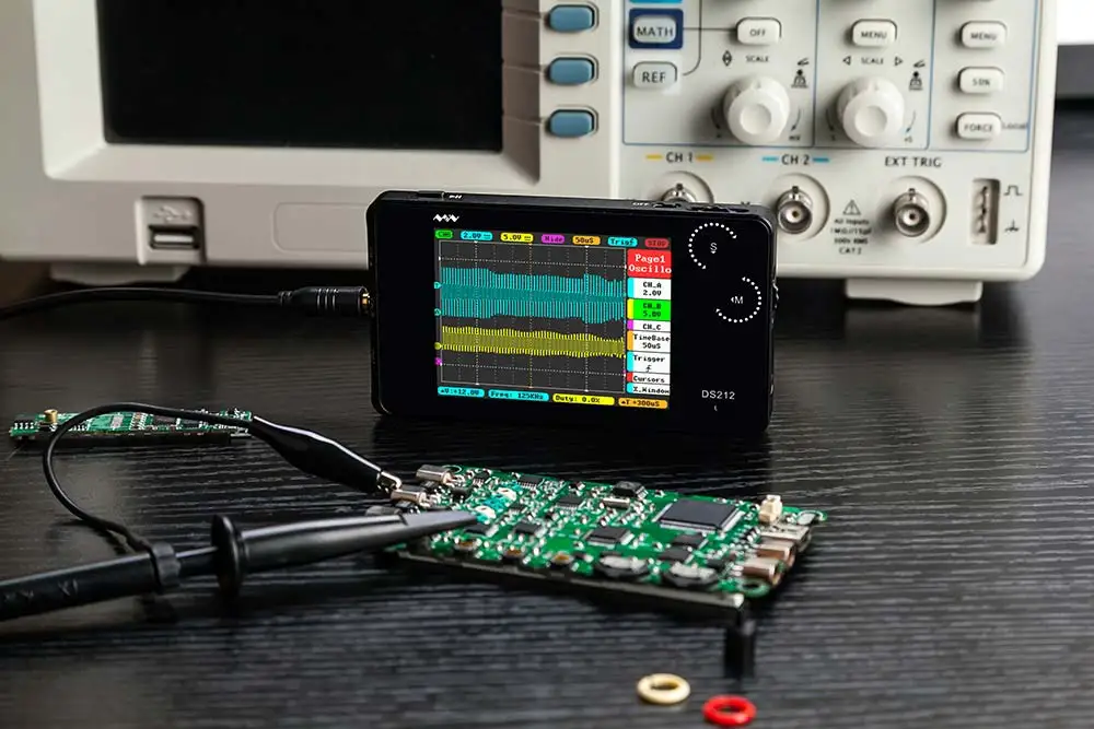 Мини ARM DSO212 DS212 цифровой осциллограф Портативный Nano портативная полоса