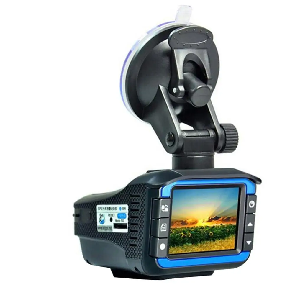 

3 in1 Car DVR Recorder Radar Speed Detector GPS Track Recorder Russia Voice