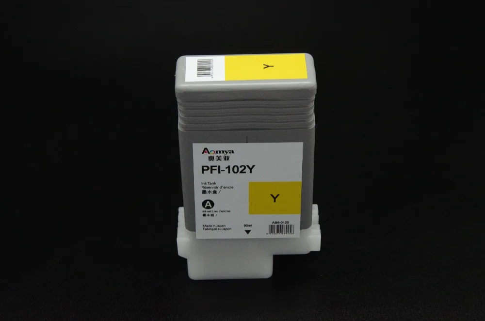PFI 102 Yellow Ink Tank For Canon Printer IPF500 IPF600 IPF700 IPF 510 ...
