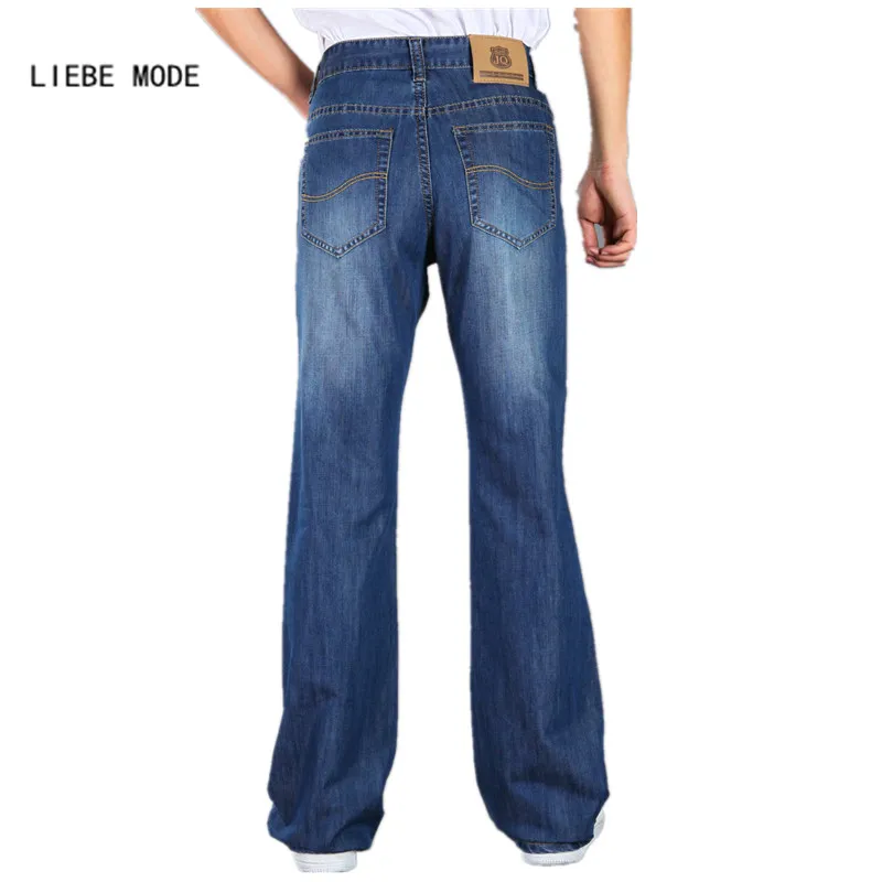 Mens Flared Jeans Pants Dark/light Blue Bell Bottom Jeans Menin Jeans