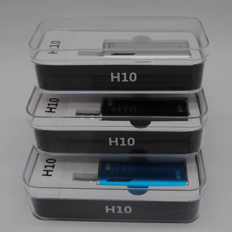 H10 CBD Vape Mod Kit E Cigarette 650mAh Built-in Battery 0.8ml Thick Liquid Cartridge Atomizer Mini Box Mod Pen Vaporizer Kit