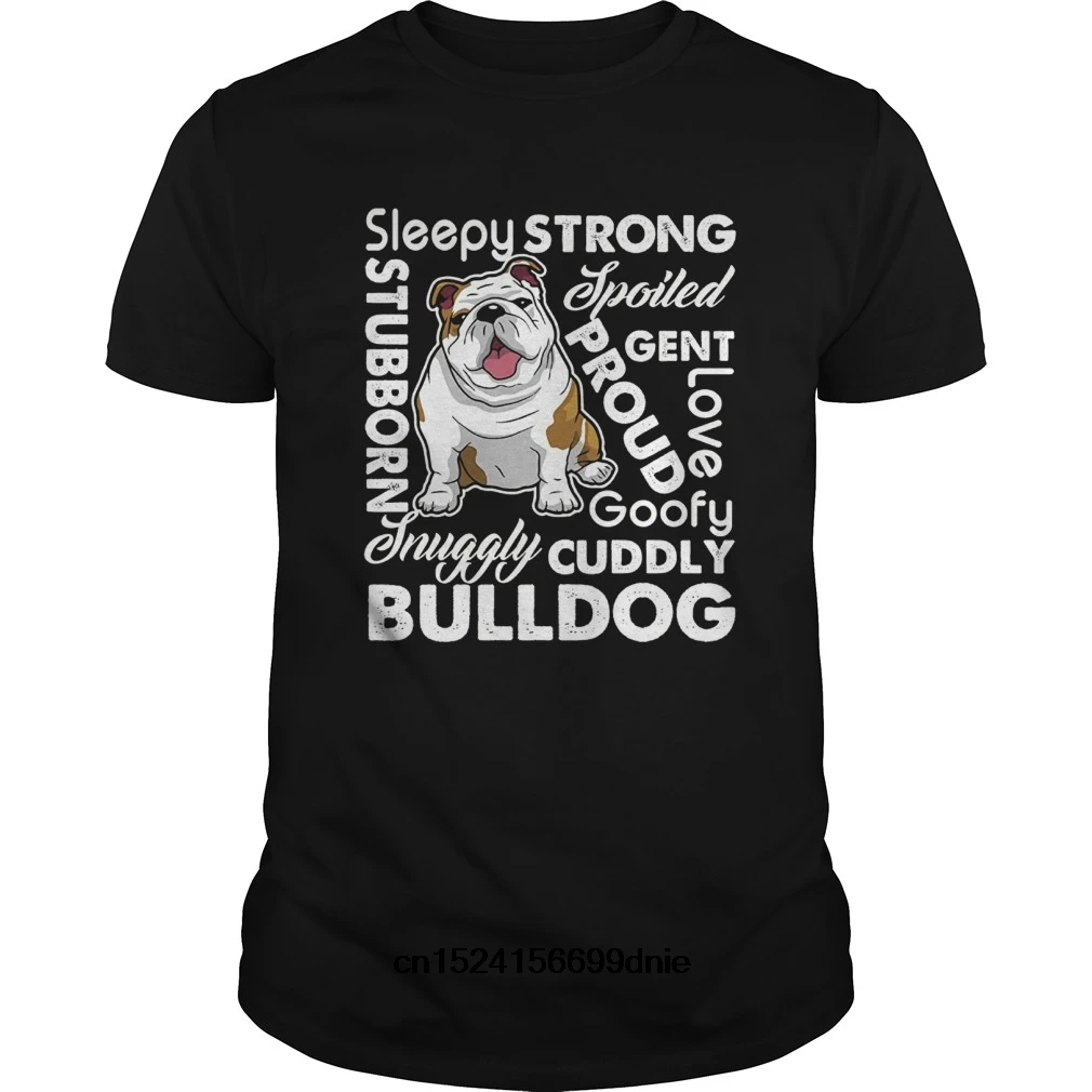 Funny Men t shirt Women novelty tshirt English Bulldog Shirt English