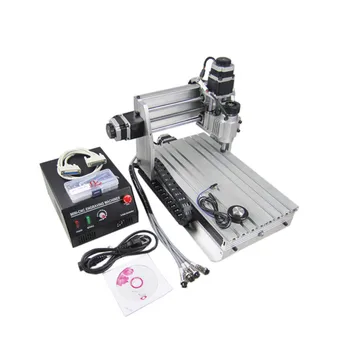 

3d wood router 3020 230W DC spindle mini cnc milling machine with cutter collet clamp vise drilling