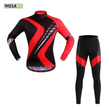 WOSAWE весна и осень мужская спортивная одежда с длинным рукавом Велоспорт Джерси дышащая 4D мягкий горный велосипед рубашка Спортивная одежда