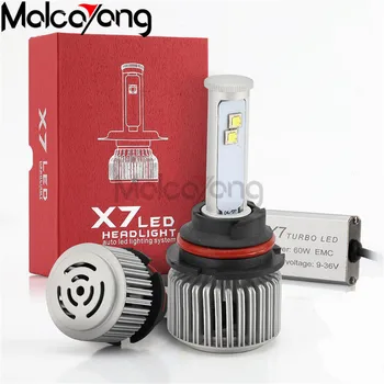 

X7 Car LED Headlight 100W 7200LM/Pair Auto Bulb Lights H1 H3 H27 H7 H11 HB3 9006/HB4 H4 H13 9004 9007 Styling Lamps