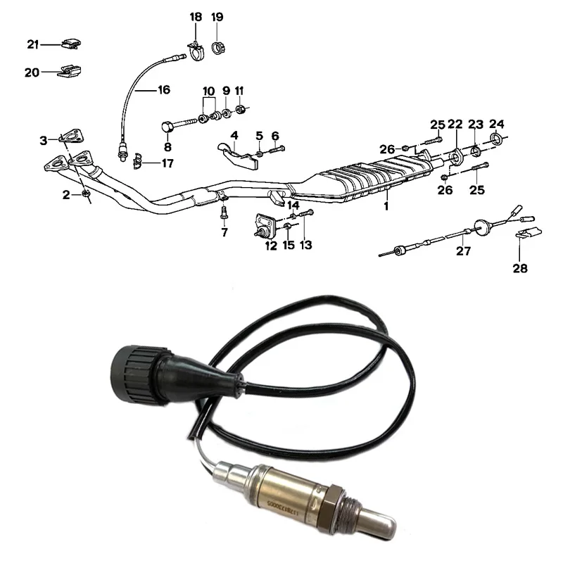 Jeazea 11781730005 11 78 1 730 005 11781747579 Depan O2 Sensor Oksigen