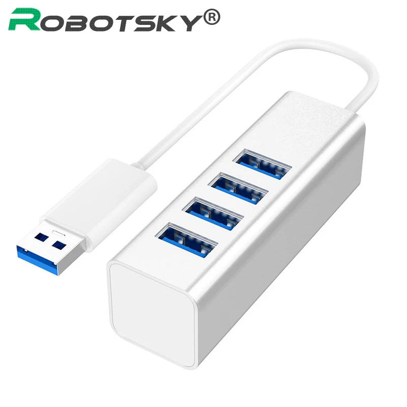 Высокая Скорость USB 3,0 HUB Mini 4 Порты usb-разветвитель кабеля для настольных компьютеров Тетрадь ноутбук USB3.0 удлинитель для головок