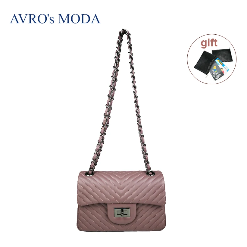 Женские сумки через плечо AVRO's MODA из натуральной кожи на цепочке|Сумки с ручками|