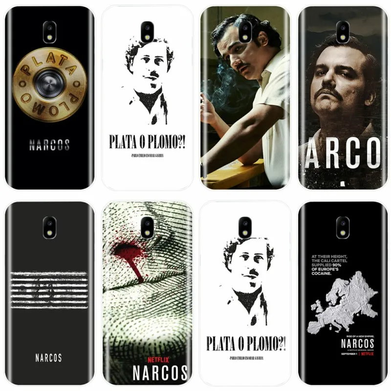 Wagner Moura Narcos pablo escobar Cover TPU Phone Case For Samsung Galaxy J3 J4 J6 J8 2018 J5 J7 2017 2016 J3PRO J7PLUS | Мобильные