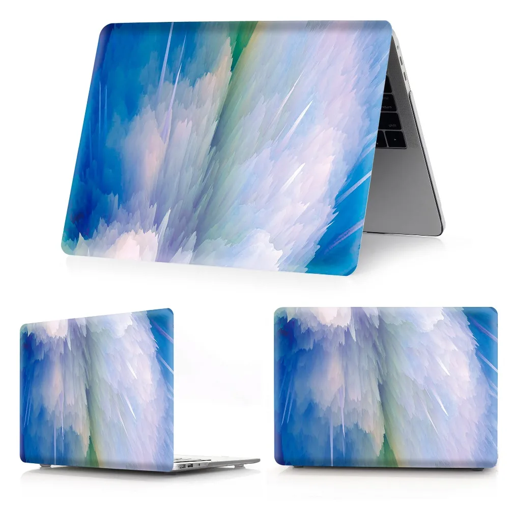 EQHTX цветной чехол с принтом в виде листьев для Apple MacBook Air Pro retina 11 12 13,3 15,4 дюймов Сенсорная панель Air 13 15 дюймов