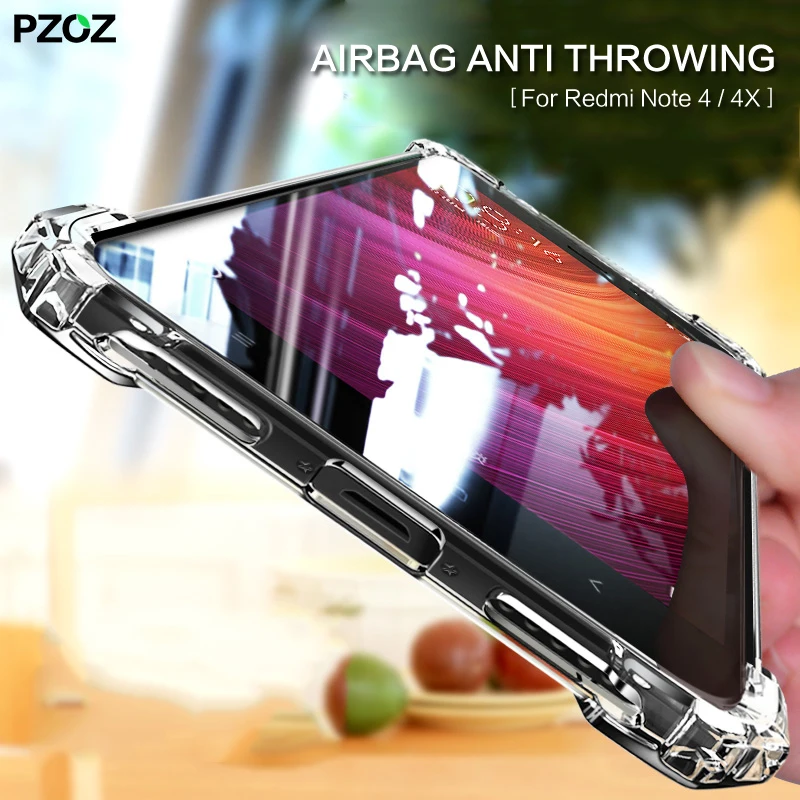 

PZOZ For Xiaomi Redmi 4X Case Note 4 Note 4X Cover Bumper 360 silicone accessories silicon Xaomi Redmi 4x note4 note 4x pro case