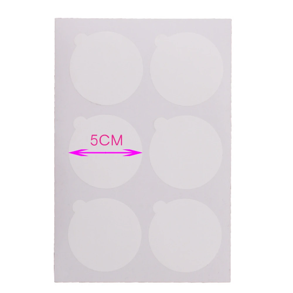 

Hot 60pcs disposable Eyelash glue holder Pallet Eyelash Extension glue pads stand on eyelash jade stone small size 5cm