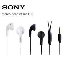 Sony MH410C наушники-вкладыши Super Bass Наушники с микрофоном для XPERIA L36H M4 M5 L1 XZS XA XA1 XA2 Z1 Z2 Z3