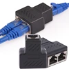 1 To 2 Ways LAN Ethernet Network Cable RJ45 Female Splitter Connector Adapter For Laptop Docking Stations Whosale&Dropship ► Photo 1/5