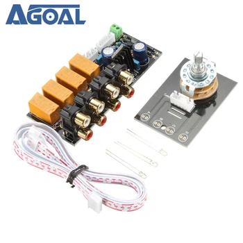 

Signal Switching Amplifier Board 4 to 1 Audio Input Signal Selector Relay Board Free Shipping