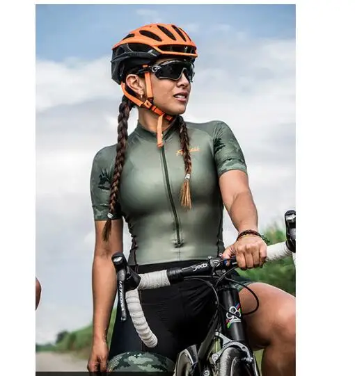 Pro Team триатлон костюм женский mtb Велоспорт Джерси Skinsuit комбинезон Майо Велоспорт Ropa ciclismo комплект розовый гелевая подкладка - Цвет: as picture
