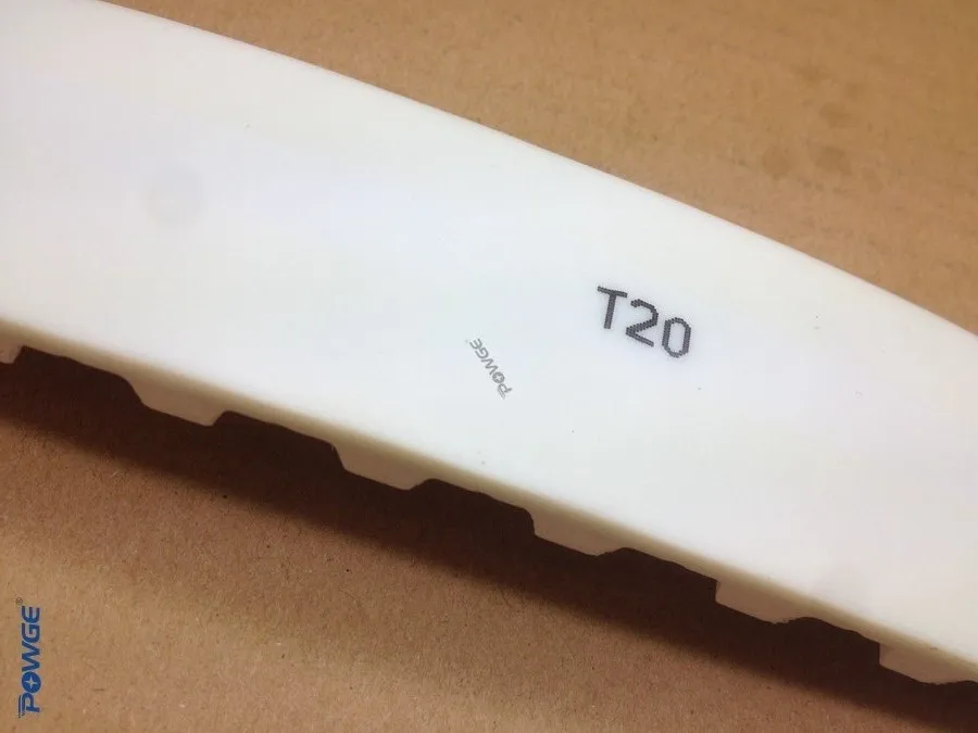 Powge 10 метров Метрическая T20 открыть синхронный ремень t20-40 Ширина 40 мм полиуретана pu с стали трапеции T20 открытых зубчатых ремни