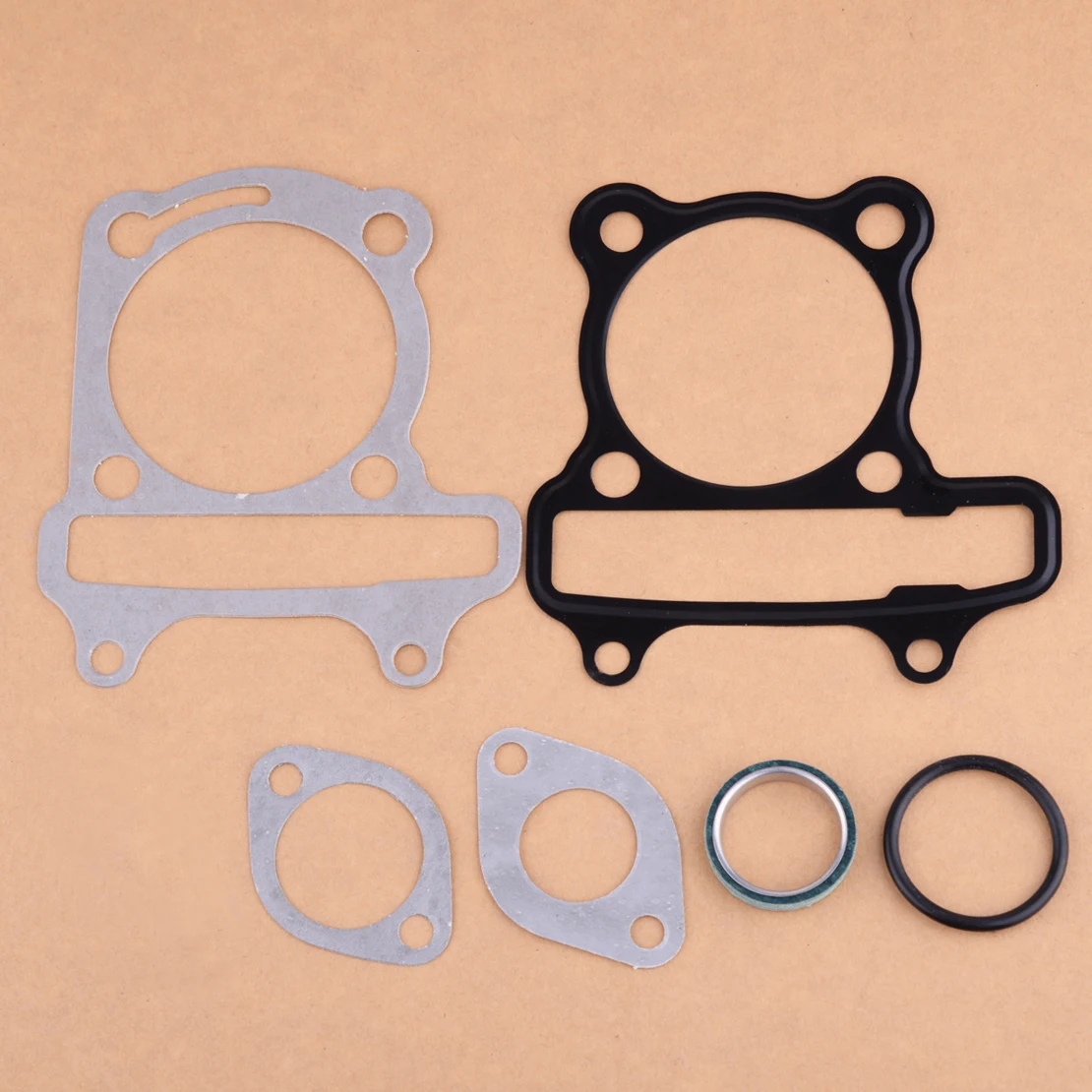 

CITALL Motorcycle 6pcs Gasket Set Replacement Fit for Chinese GY6 Go-kart ATV Scooter Moped with 150cc 57.5-58.5 mm Cylinder