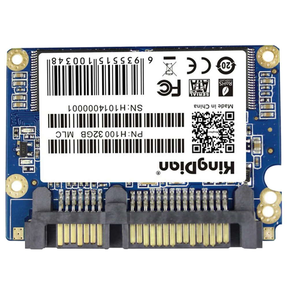 KingDian 1.8 дюймов половины slim sata ii H100 Малый Ёмкость SSD продвижение internal Solid State Drive Скорость Upgrade Kit PC h100 32 ГБ