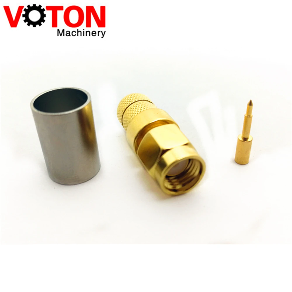 

Free Shipping 10 Piece SMA Male Connector Crimp For LMR300 Cable