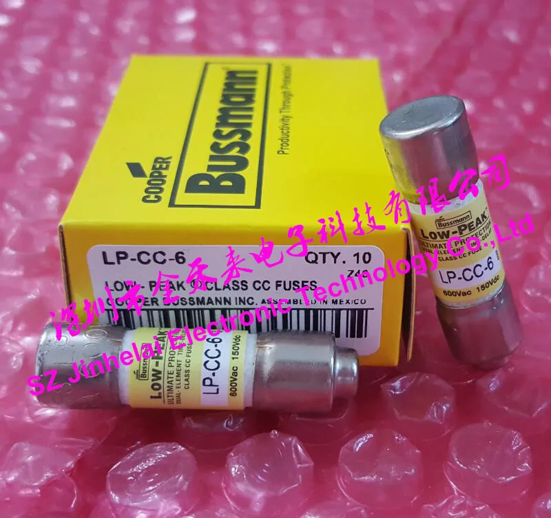 

New and original LP-CC-6 TIME-DELAY FUSES 6A 600V 10*38mm