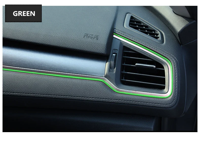 5 м для Honda 10th автомобильный Стайлинг интерьера полосы формовочная Отделка приборной панели края двери авто аксессуары