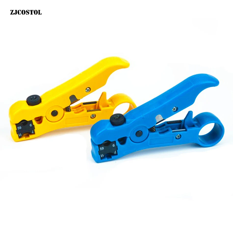 

ZJCOSTOL Coax Coaxial Stripping Tool Cable Stripper Universal Cable Stripper Cutter Pliers Tool For Network Pince Coupante