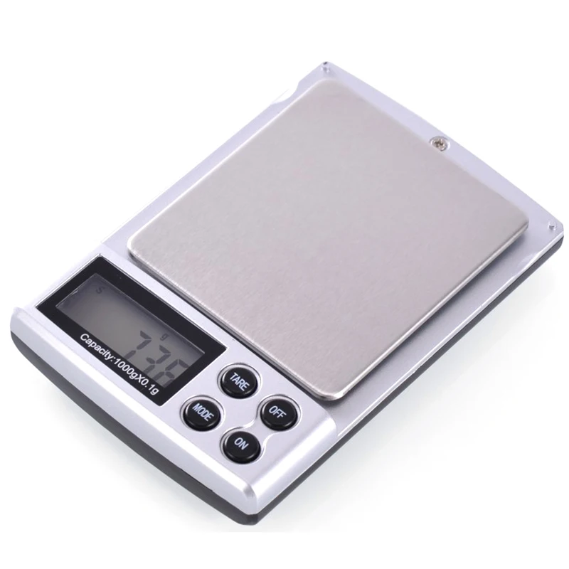 1000g 0.01g Mini Electronic Digital Jewelry Pocket Scale LCD Display