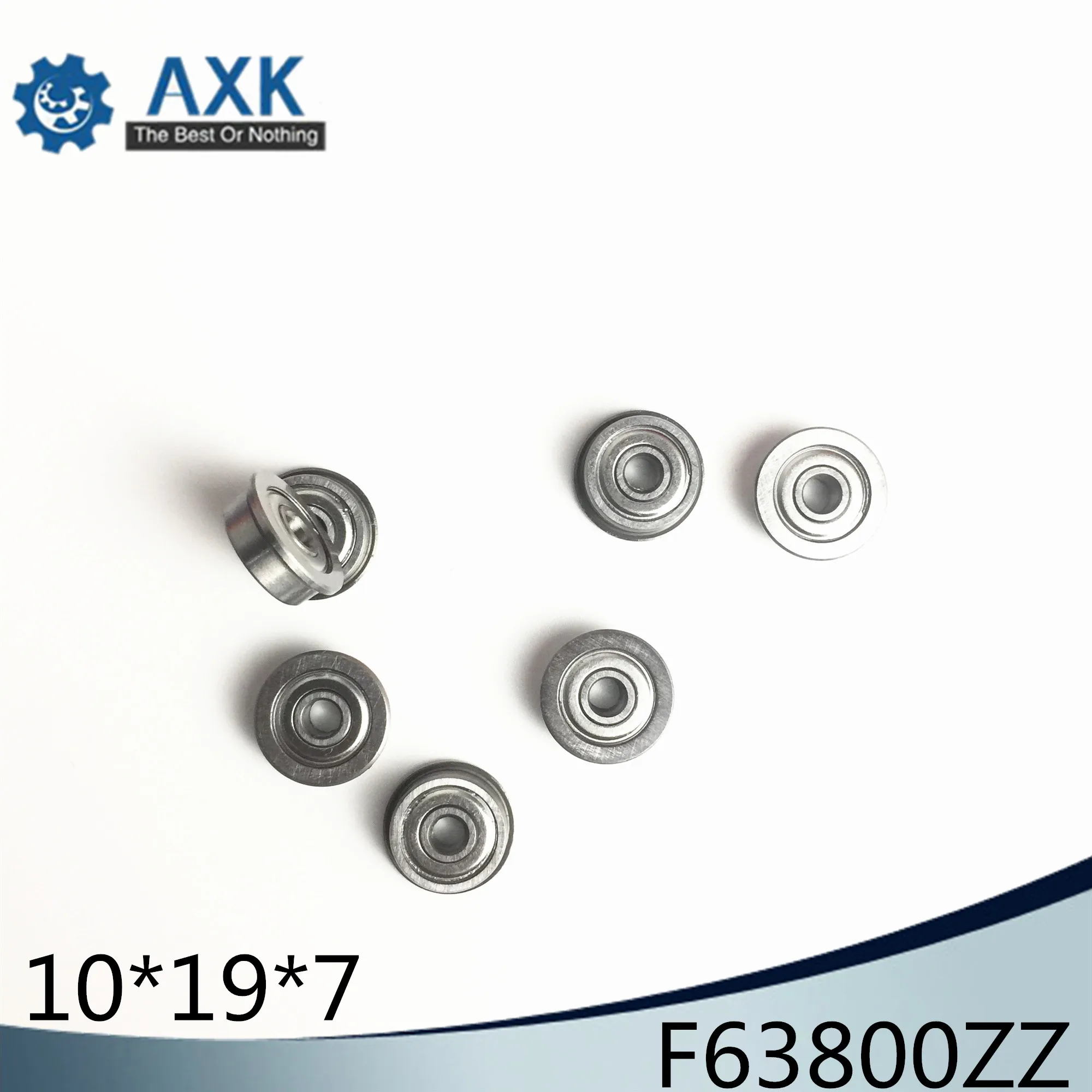 F63800ZZ подшипник фланцевый F63800Z 10 шт. 10*19*7 мм шарикоподшипники F63800 ZZ|Валы| |