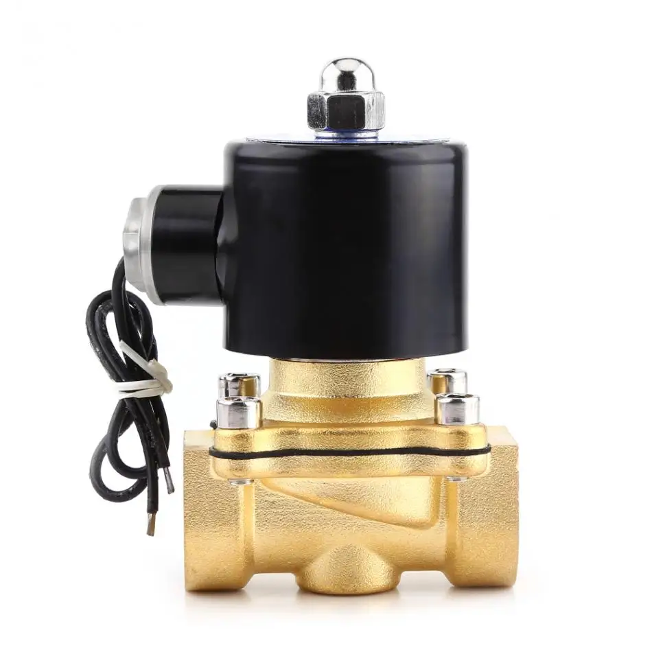 1 шт. электромагнитный Клапан для воды DC 24 В 3/" DN20 обычно Закрыть Электрический электромагнитный Клапан для воды газа масло латунь газа Válvula