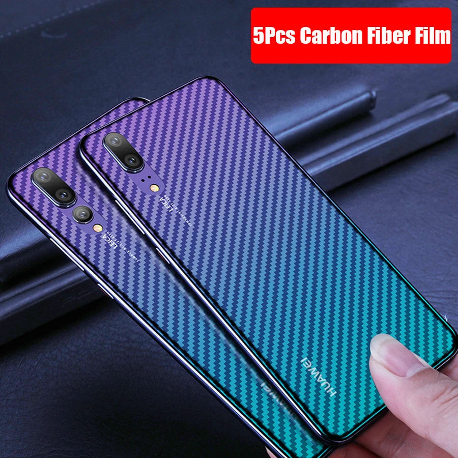 

5Pcs/lot Clear 3D Carbon Fiber Soft Matte Back Screen Protector For Huawei Mate 20 P30 P20 Pro Honor View 20 8X Protective Film