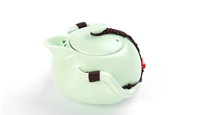LIYIMENG Ceramic Teapot & Tea Cup for Kung Fu Puer Chinese Tea Pot Travel Portable Tea Set DrinkwareB3