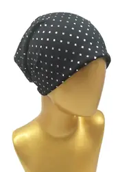 B178177 модная Серебряная маленькая квадратная хлопковая Шапка-бини, аксессуары для волос для женщин