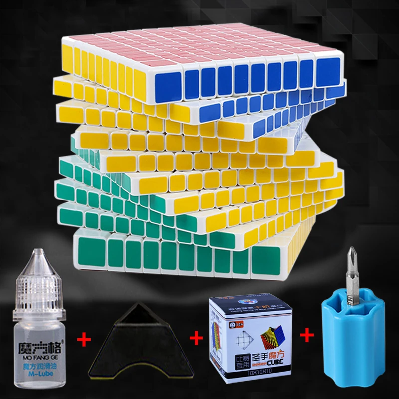 Новый ShengShou 10x10x10 10 2 см куб скорость Куб 5 шт. костюм Professional Cubo Magico Головоломка