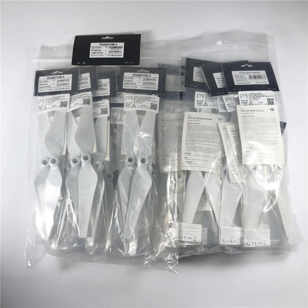 10 Pairs 100% Original DJI Phantom 3 9450 Propeller Self-tightening Props Blades for SE/Pro/Adv/Sta |