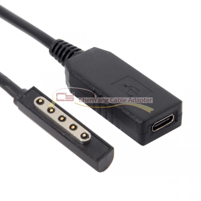 10 шт./lotType C USB-C USB 3,1 Женский DC 12 В на поверхность Pro1 Pro2 кабель-переходник для зарядки
