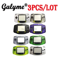 3 шт./партия, ограничительное стекло Pika/Mari, черный цвет, кнопки, чехол для игровой приставки для GameboyAdvance Shell, полный корпус, чехол для мальчика Advance