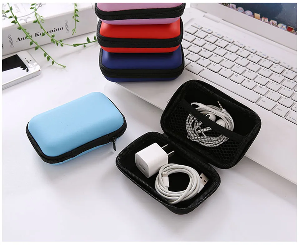 Hot Sale Sundries Travel Storage Bag Charging Case For Earphone Package Zipper Bag Portable Travel Cable Organizer Electronics (8)