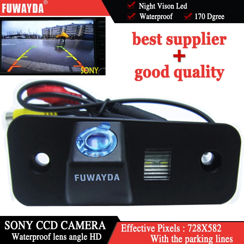 Автомобильное зеркало заднего вида FUWAYDA SONY CCD для Hyundai 06 09 Santa Fe с направляющей