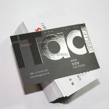 Двухслойные печатные бумажные визитные карточки с УФ-покрытием логотипа 500 шт