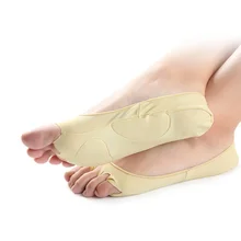 1 пара, спортивные женские нескользящие носки с половинным носком, массажные носки, теплые хлопковые носки для бега, носки для бега