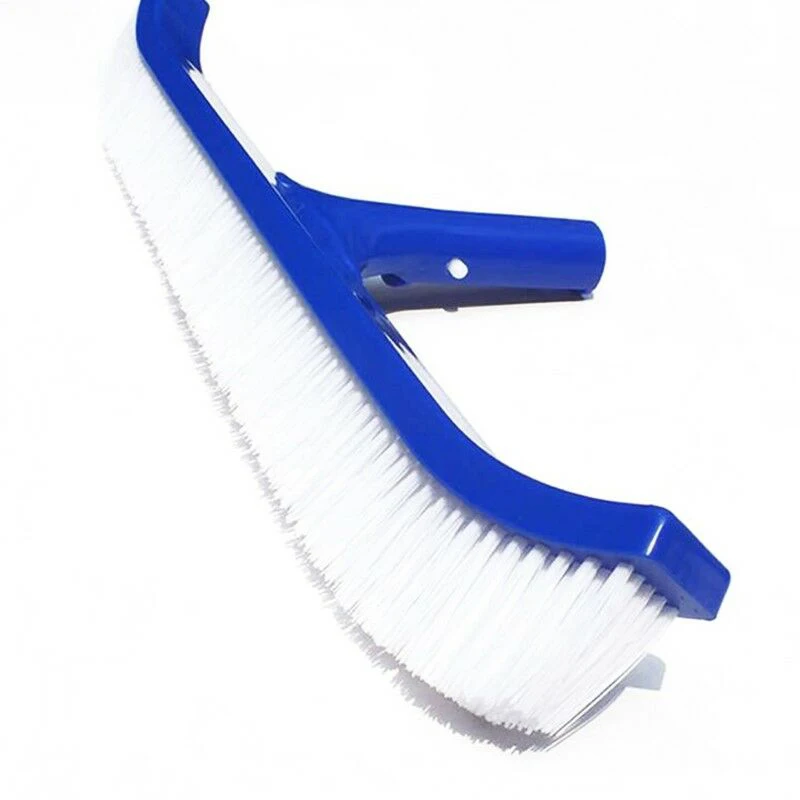 18" Curved Swimming Pool Cleaning Tools Plastic Spa Wall Floor Brush Head Heavy Duty Clean Tool