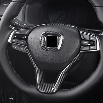 

For Honda Accord 10th 2018 2019 ABS Carbon fibre Car Steering wheel Button frame Cover trim Accessories car styling Accessories